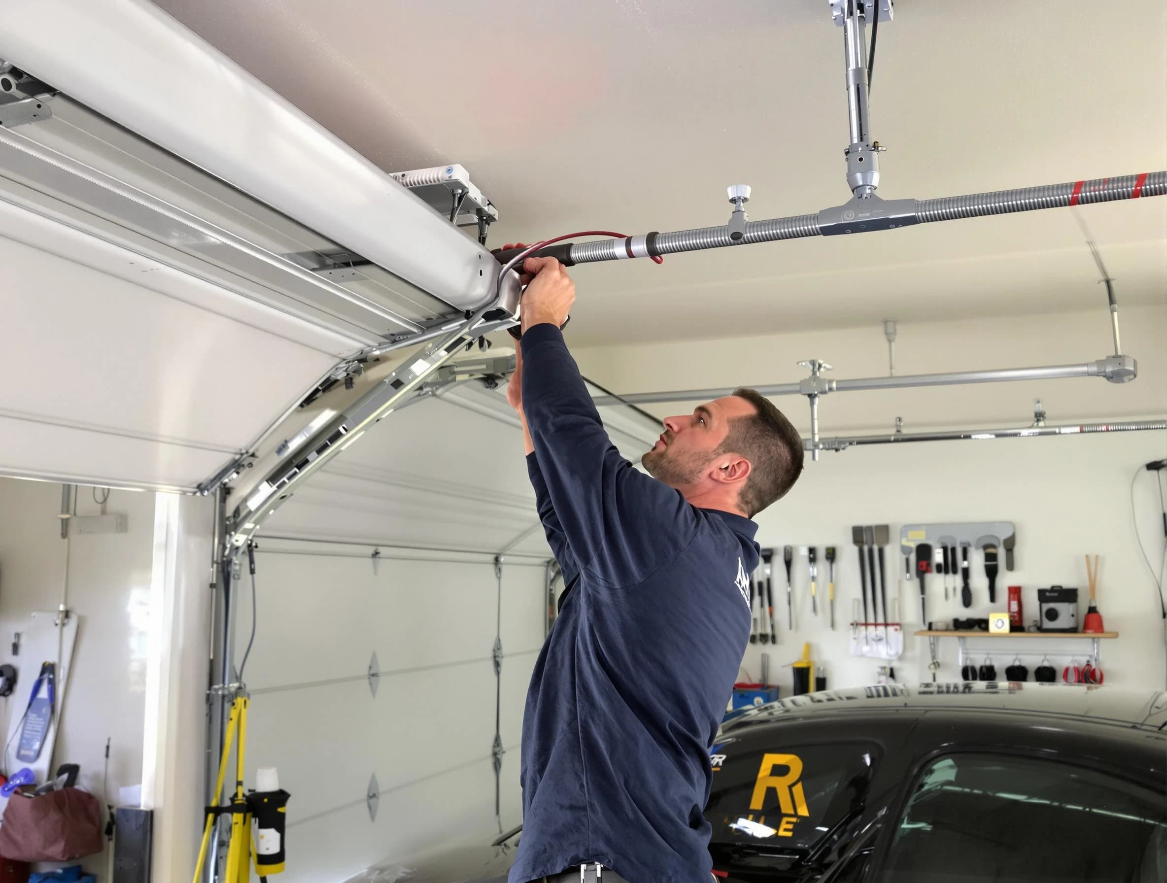 Dove Valley Garage Door Repair technician performing garage door cable repair in Dove Valley