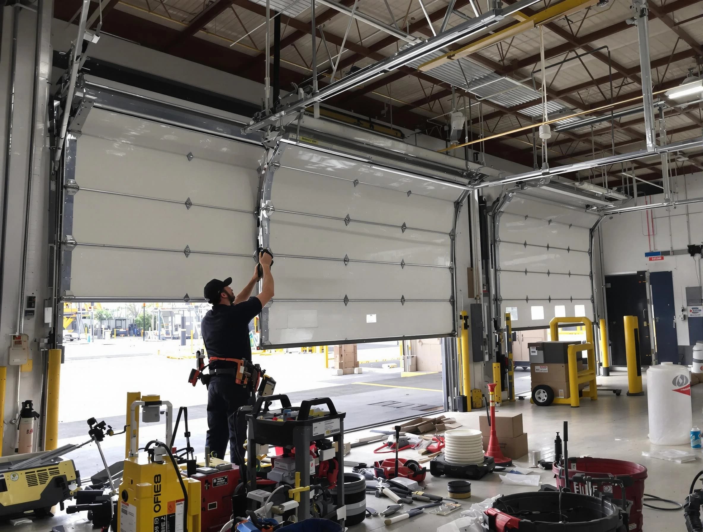 Dove Valley Garage Door Repair technician performing commercial garage door repair in Dove Valley