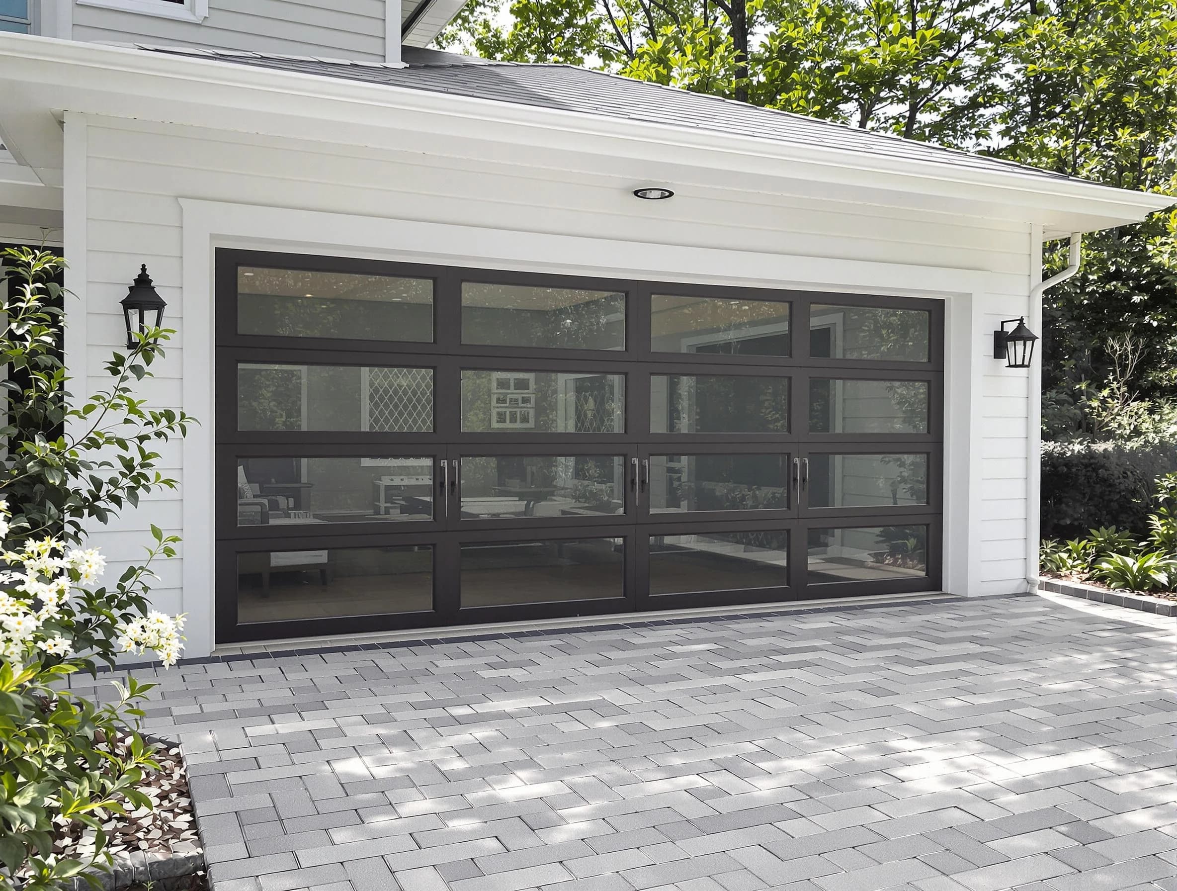 Dove Valley Garage Door Repair design specialist presenting custom garage door options to Dove Valley homeowner