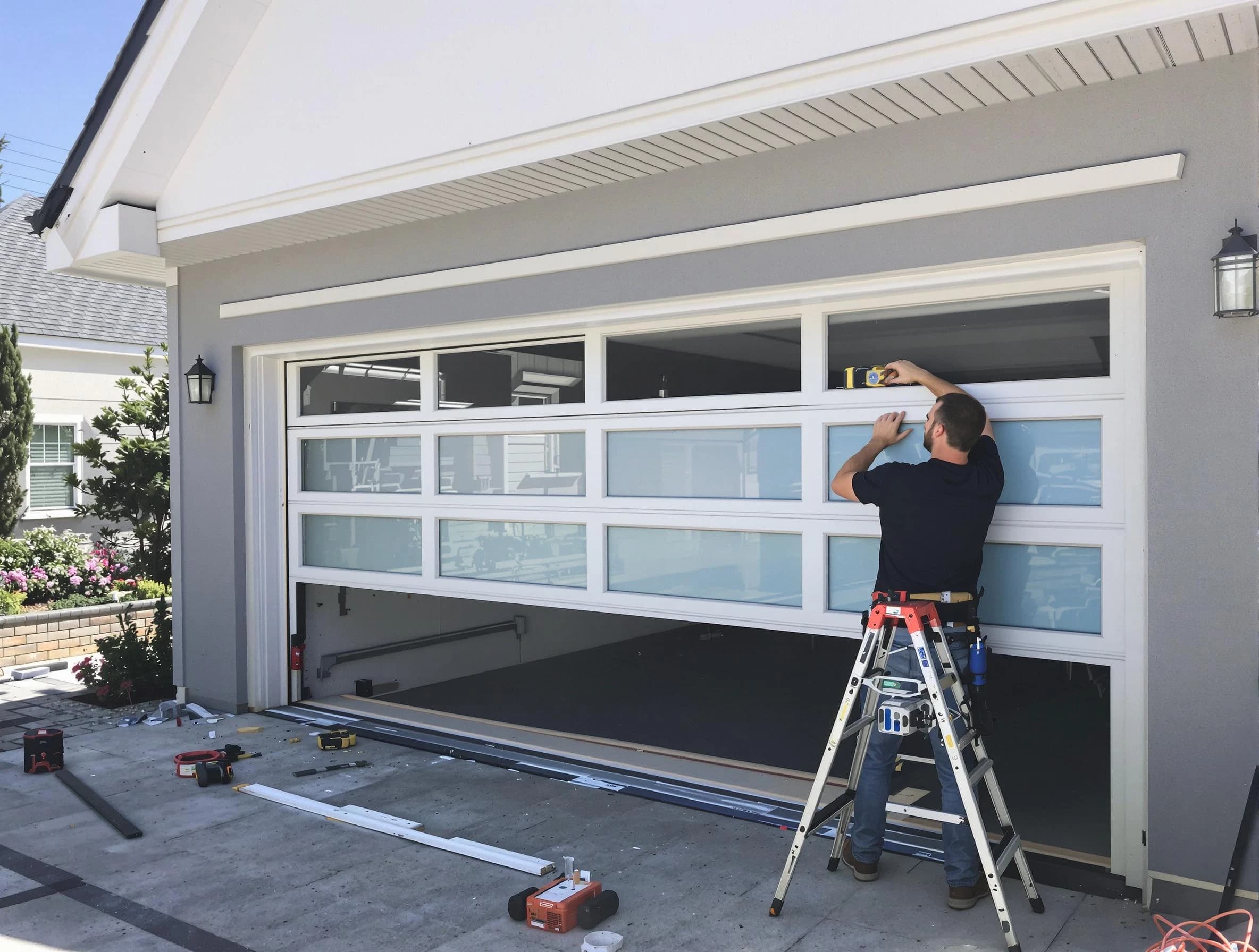Dove Valley Garage Door Repair team performing garage door replacement in Dove Valley