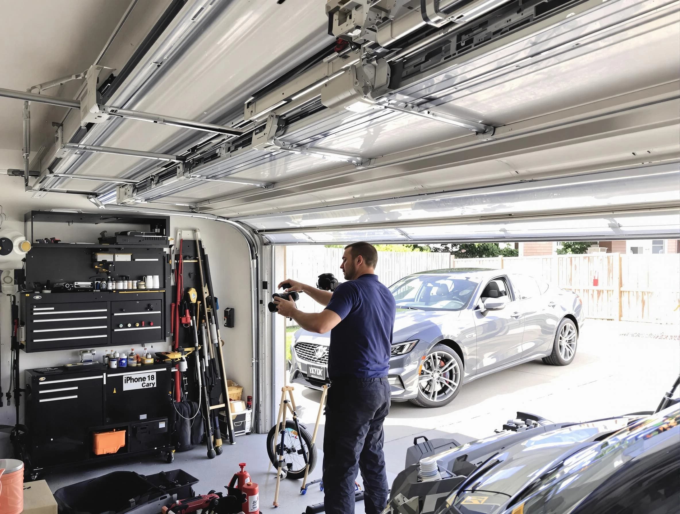 Dove Valley Garage Door Repair technician fixing noisy garage door in Dove Valley