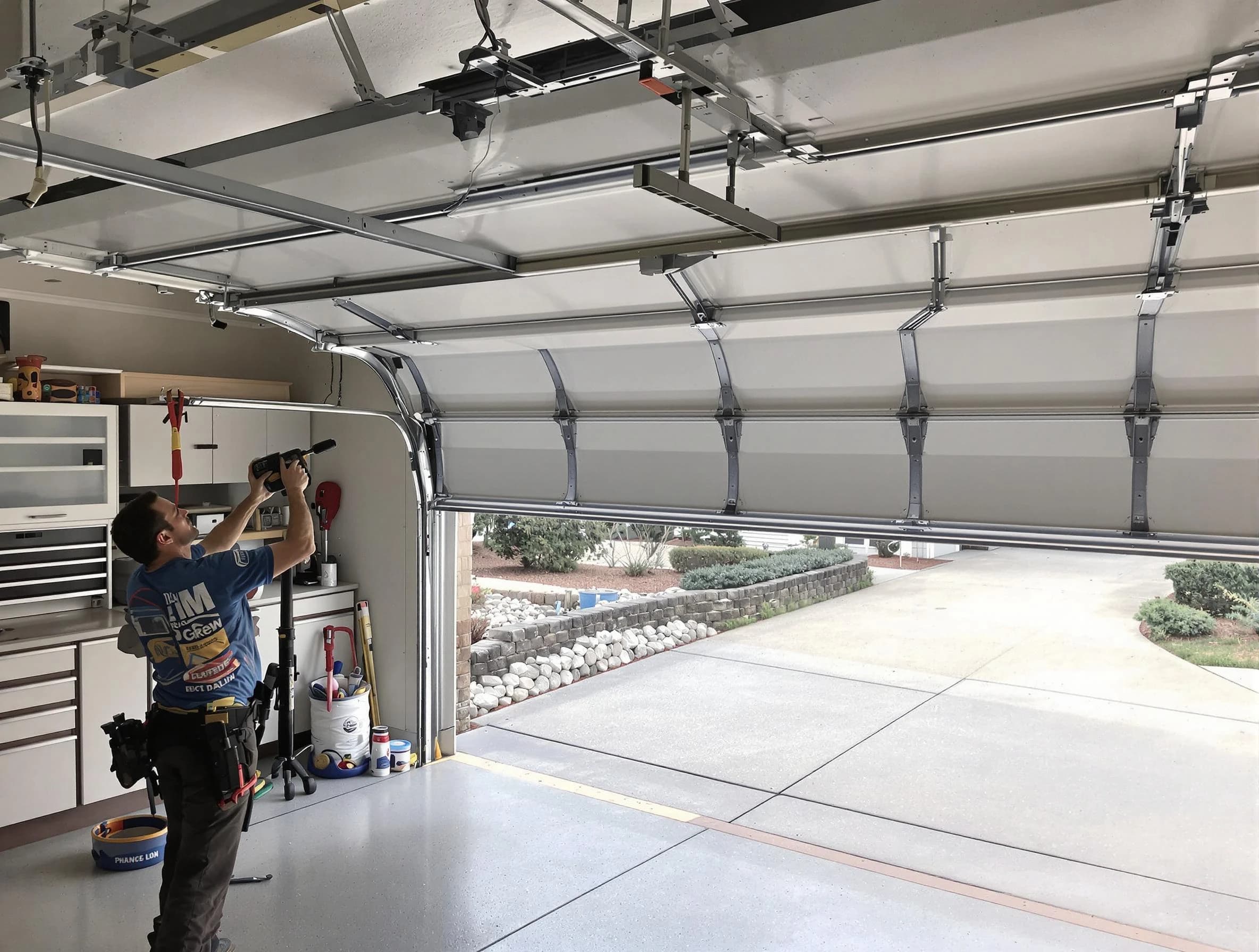 Garage door track repair service by Dove Valley Garage Door Repair in Dove Valley