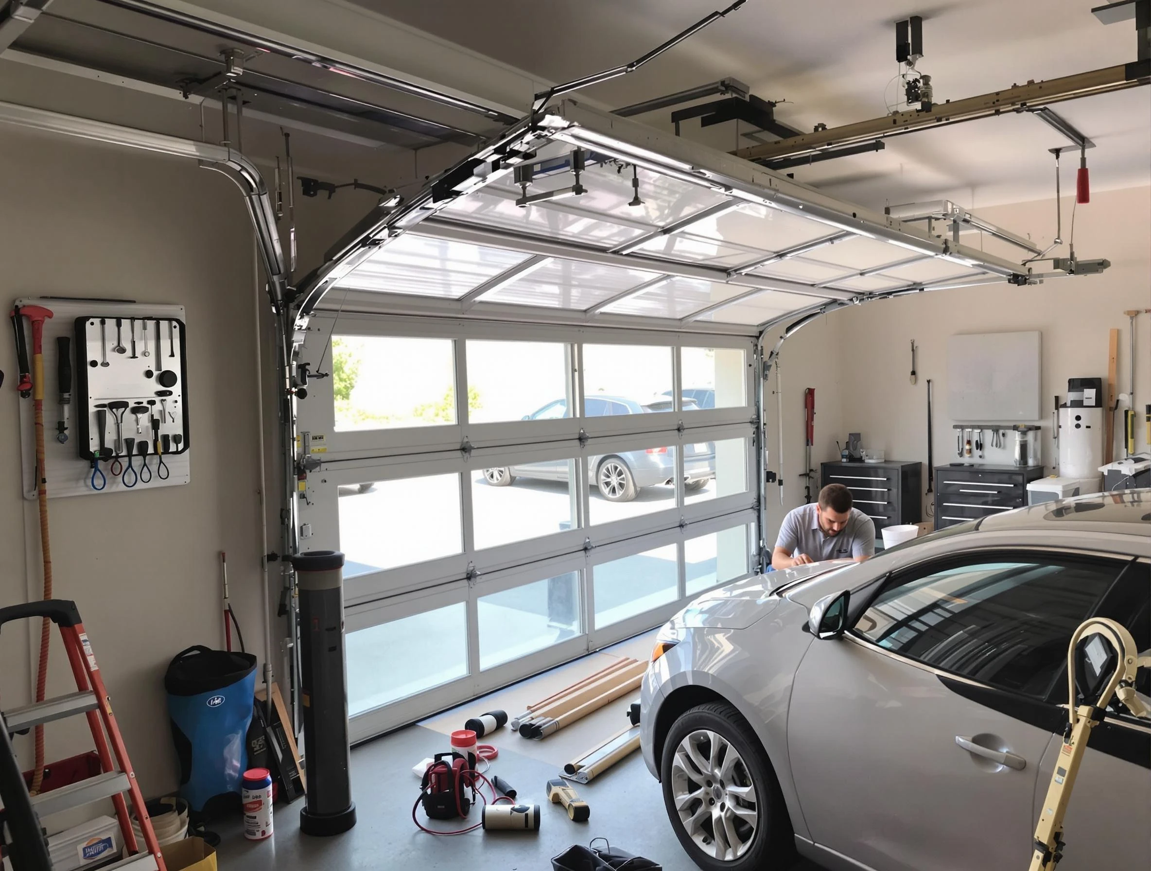Garage door noise reduction service by Dove Valley Garage Door Repair in Dove Valley